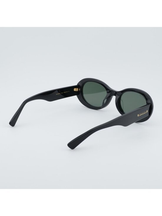 Gucci GG1587SA 001 Sunglasses Black Oval Frame, Grey Lenses main image 5